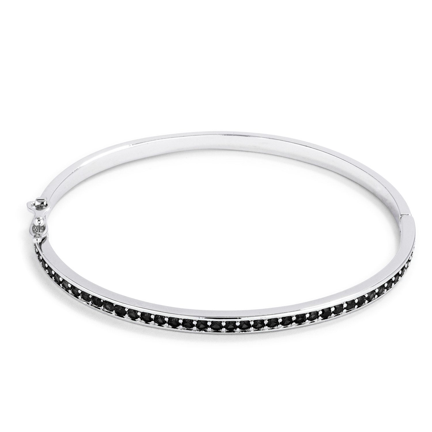 Jet Black CZ Bangle Bracelet - The Best Accessory