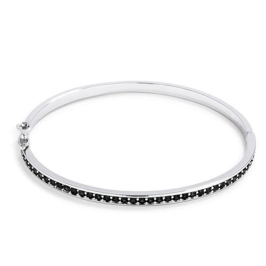 Jet Black CZ Bangle Bracelet - The Best Accessory