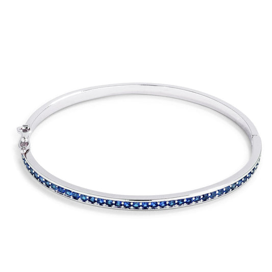Sapphire Blue CZ Bangle - The Best Accessory