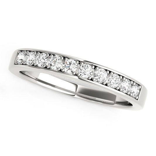 14k White Gold Classic Diamond Wedding Band (1/4 cttw) - The Best Accessory