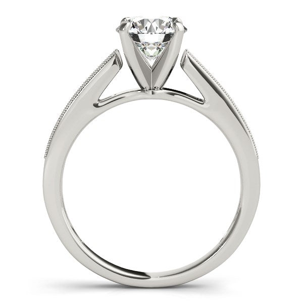 14k White Gold Antique Style Graduagted Diamond Engagement Ring (1 1/8 cttw) - The Best Accessory