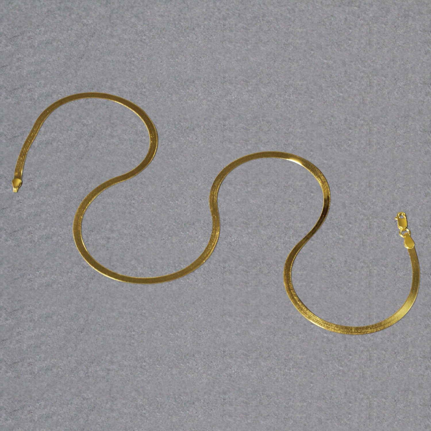 14k Yellow Gold Super Flex Herringbone Chain (2.80 mm) - The Best Accessory