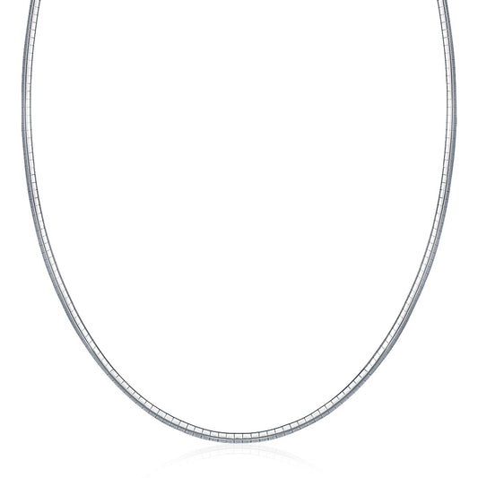 Sterling Silver Classic Omega Chain Necklace (3.0mm) - The Best Accessory