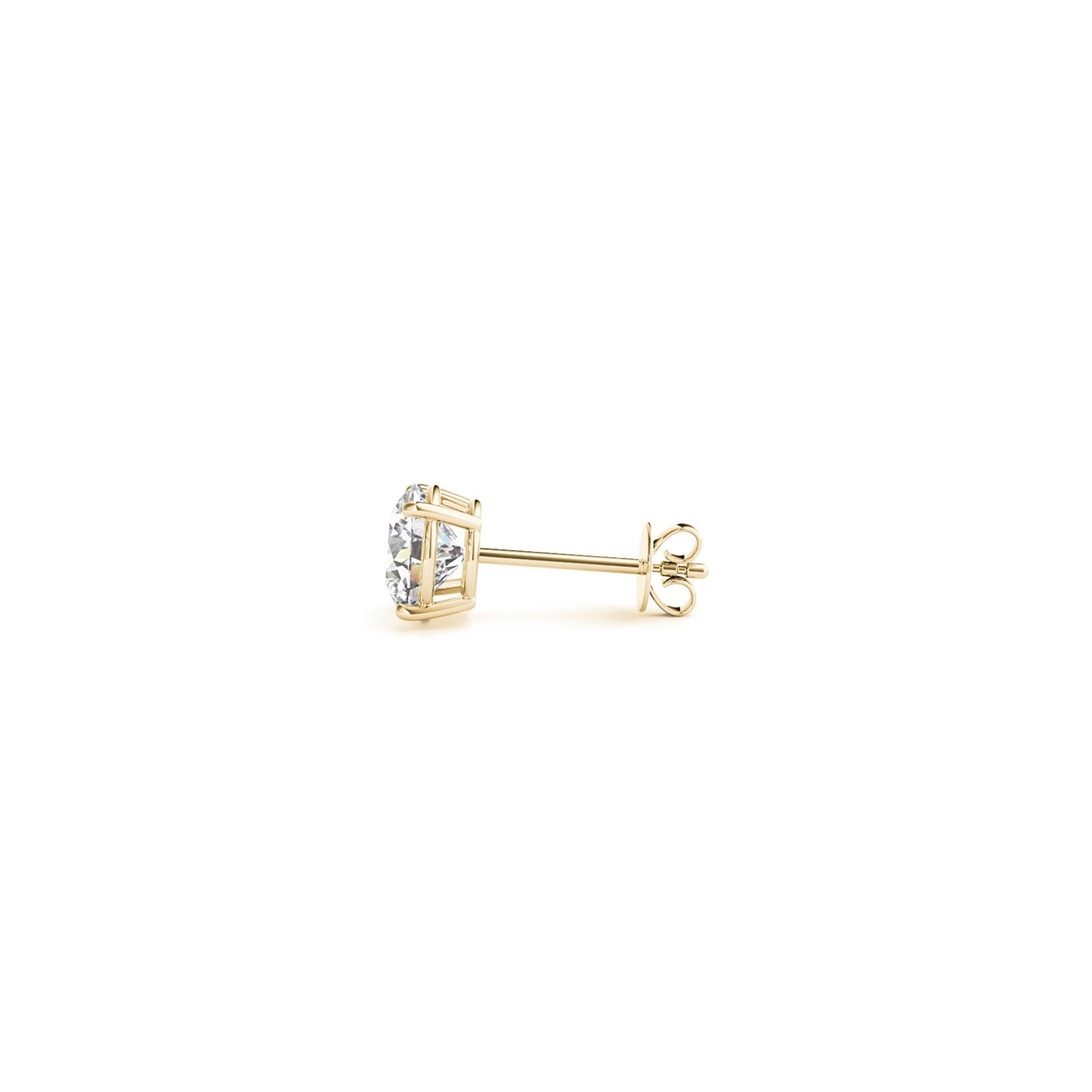 1 cttw Certified IGI Lab Grown Round Diamond Stud Earrings 14k Yellow Gold (G/VS2) - The Best Accessory