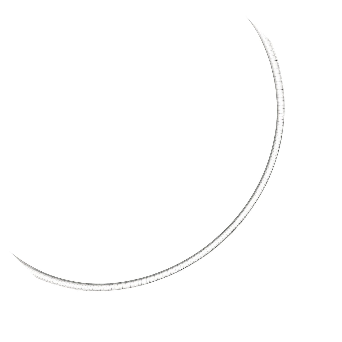 3.0 mm 14k Two Tone Gold Reversible Omega Necklace - The Best Accessory