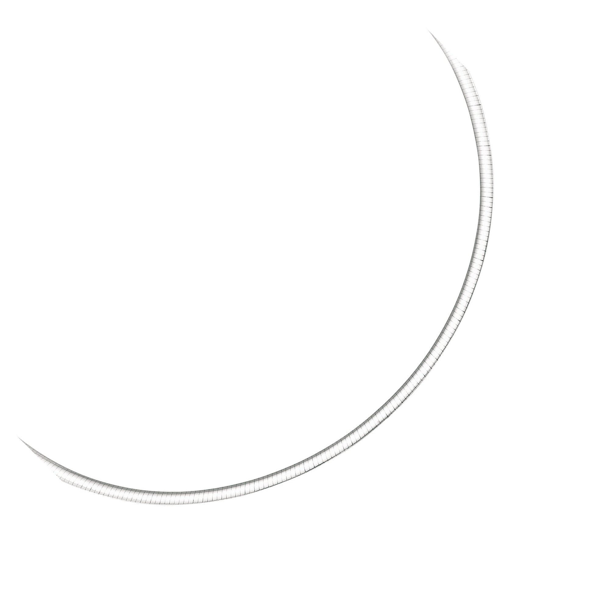 3.0 mm 14k Two Tone Gold Reversible Omega Necklace - The Best Accessory