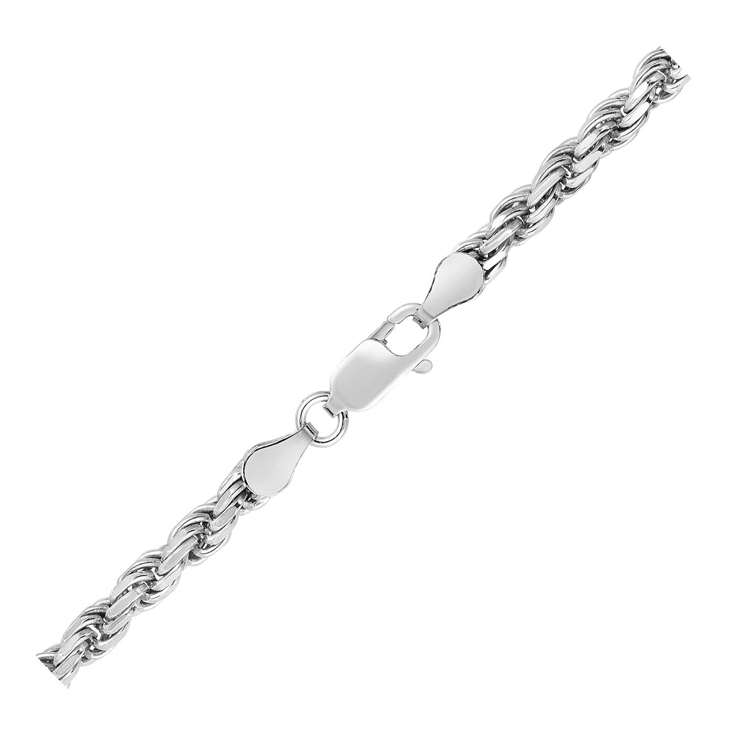 Sterling Silver Diamond Cut Rope Style Chain (3.60 mm) - The Best Accessory