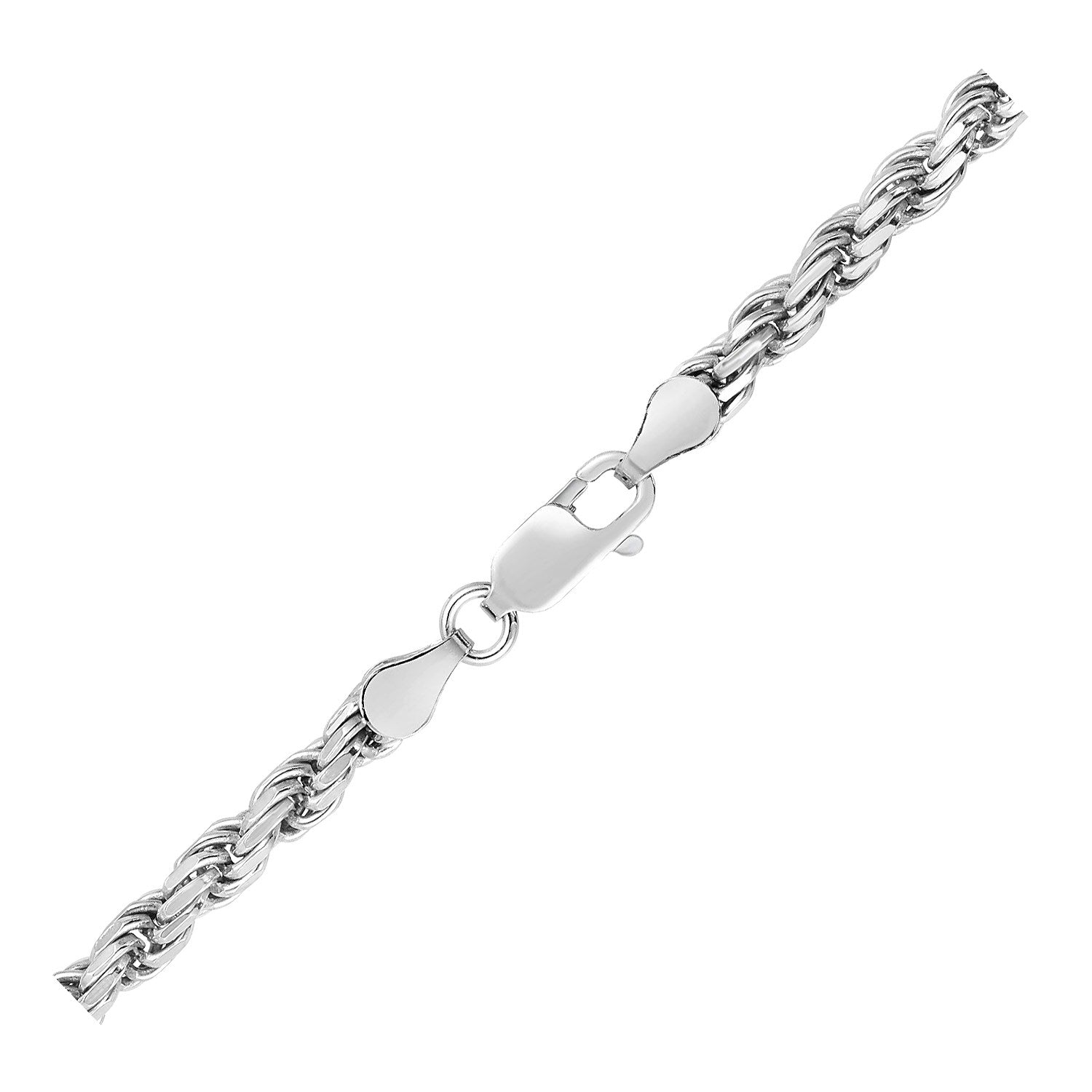 Sterling Silver Diamond Cut Rope Style Chain (3.60 mm) - The Best Accessory