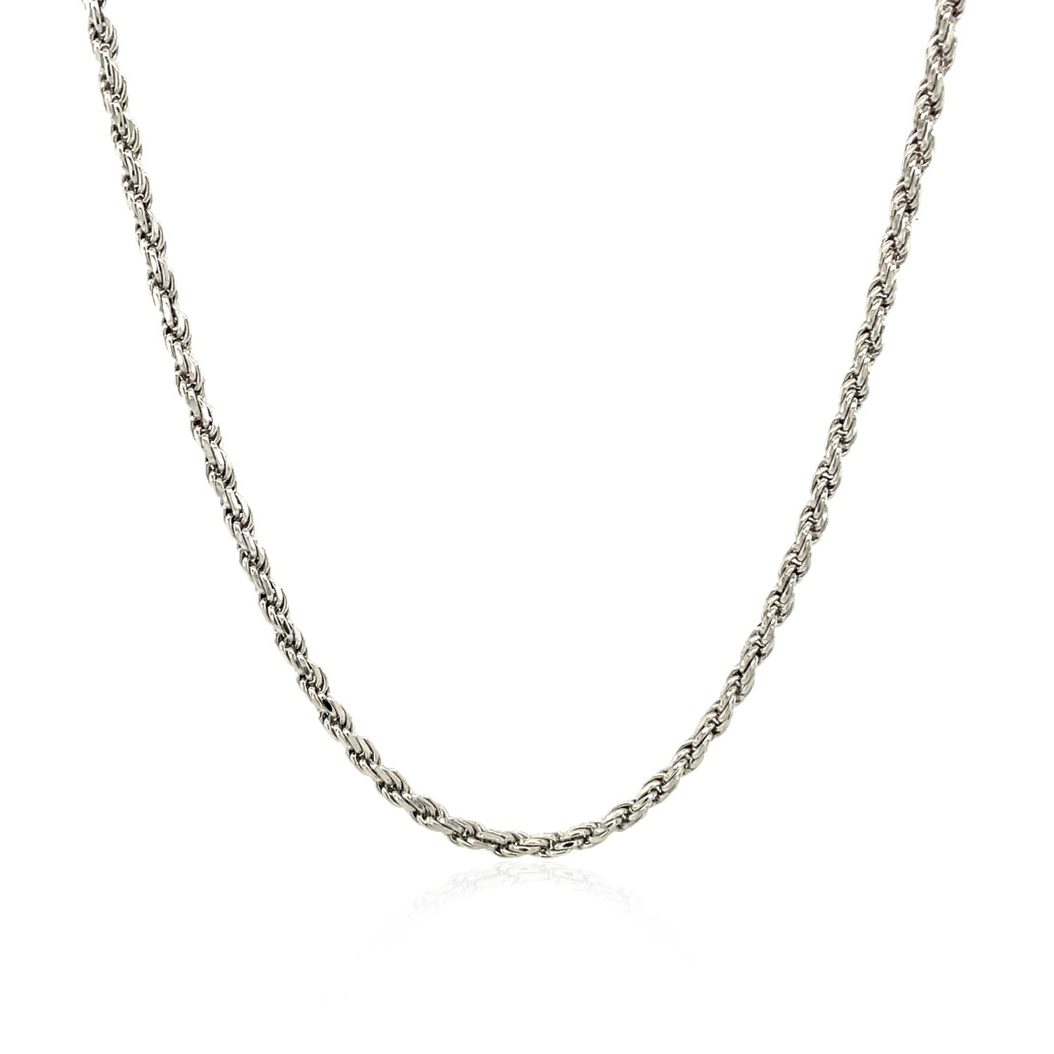 Sterling Silver 1.8mm Diamond Cut Rope Style Chain - The Best Accessory