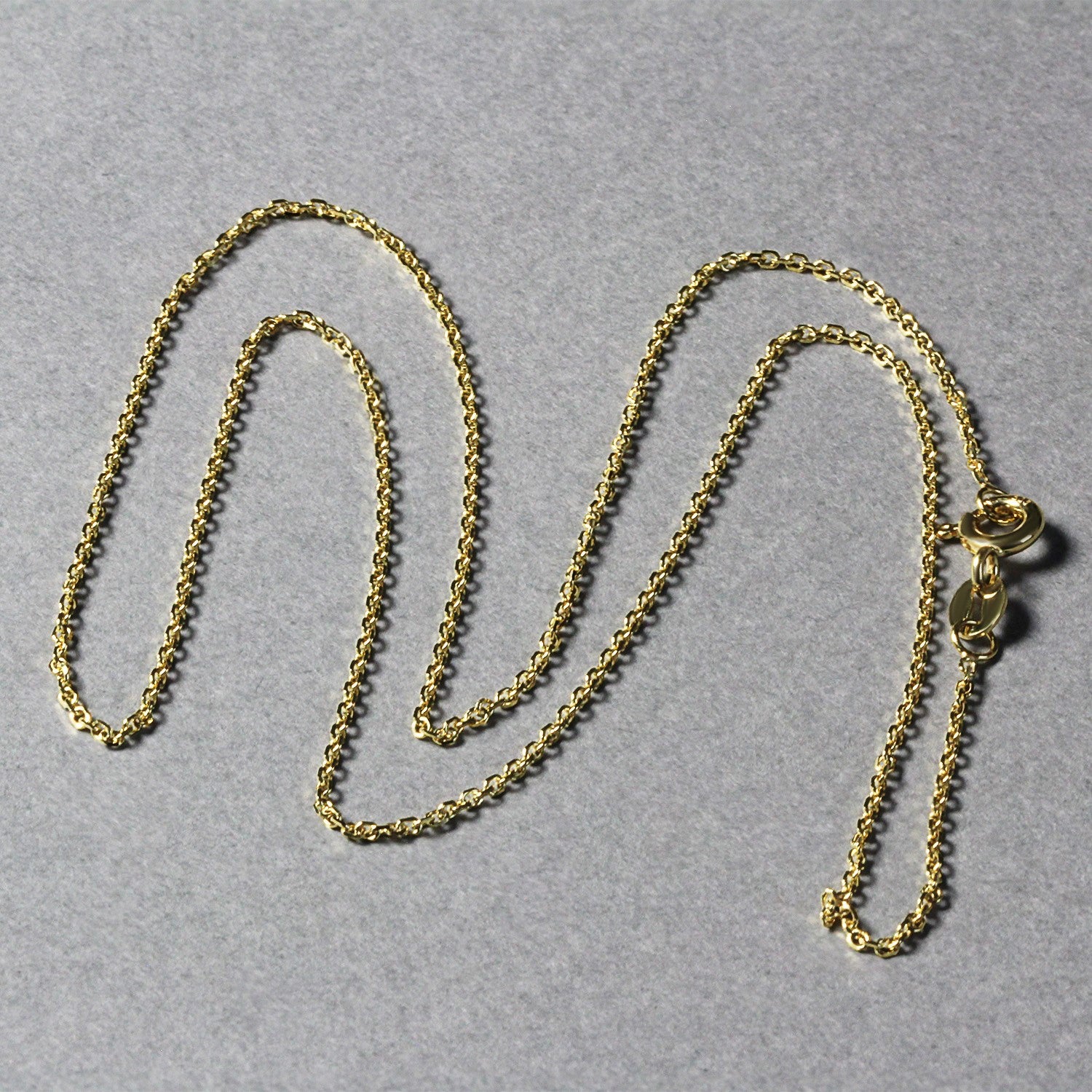 18k Yellow Gold Cable Chain (1.10 mm) - The Best Accessory