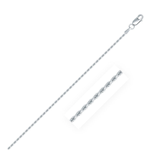 Sterling Silver Diamond Cut Rope Style Chain (1.40 mm) - The Best Accessory
