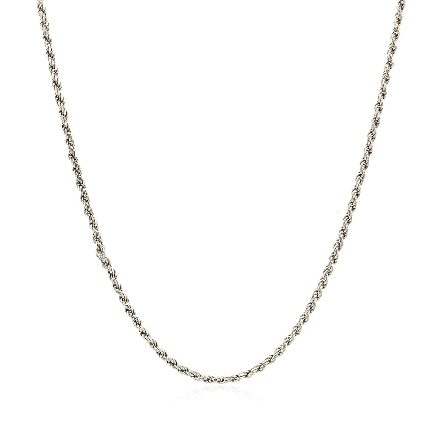 Sterling Silver Diamond Cut Rope Style Chain (1.40 mm) - The Best Accessory