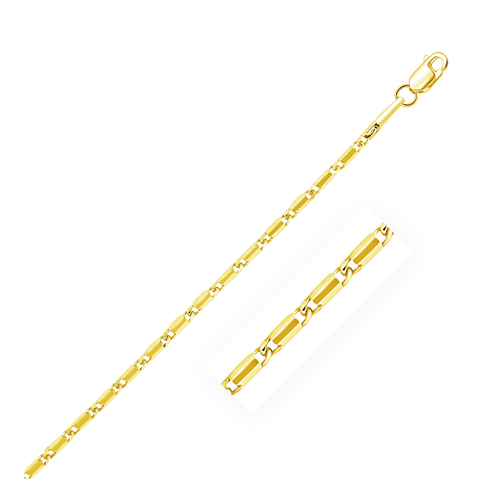 14k Yellow Gold Lumina Pendant Chain (1.00 mm) - The Best Accessory