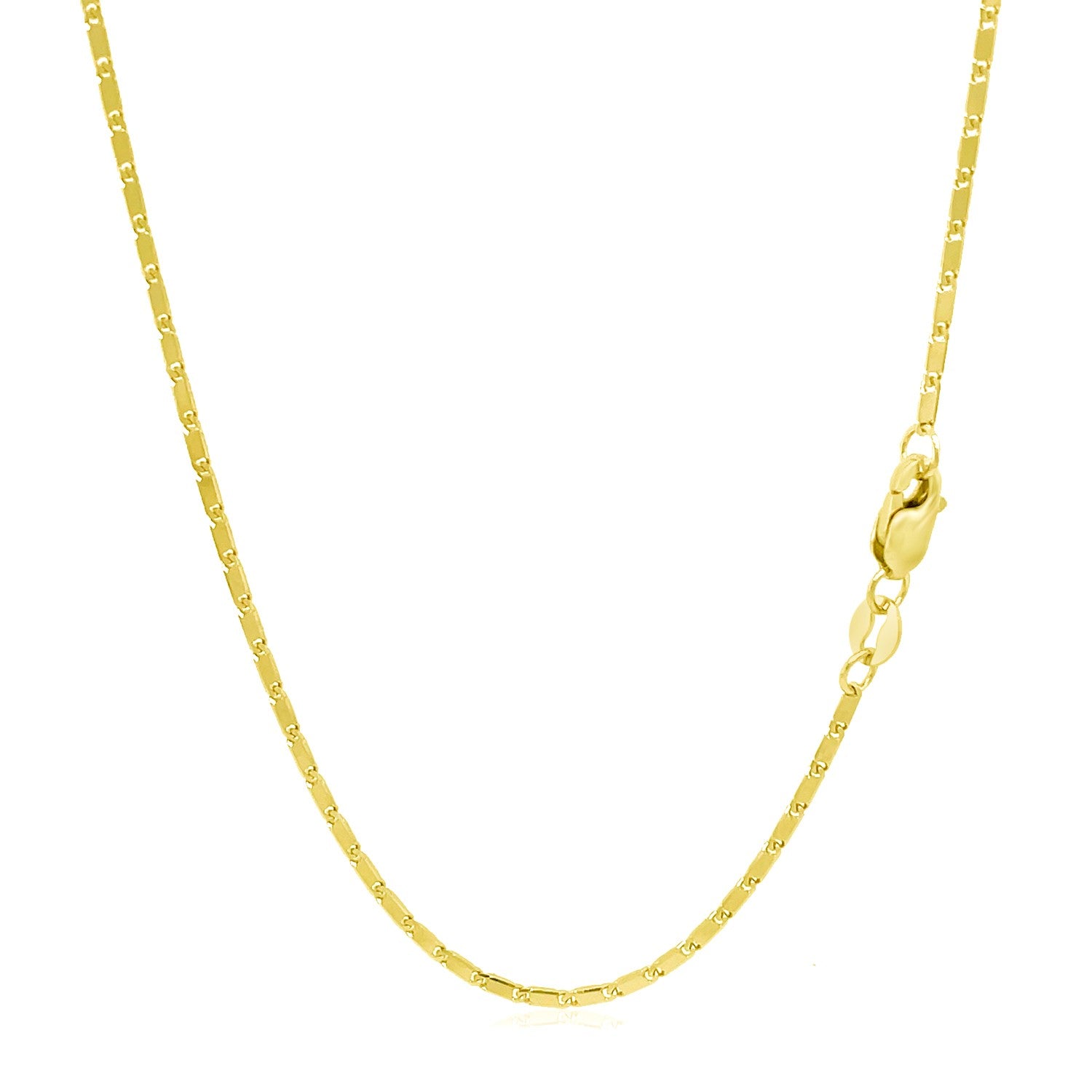14k Yellow Gold Lumina Pendant Chain (1.00 mm) - The Best Accessory