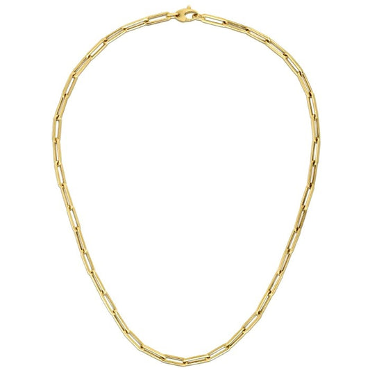 10K Yellow Gold Lite Paperclip Chain (4.20 mm) - The Best Accessory