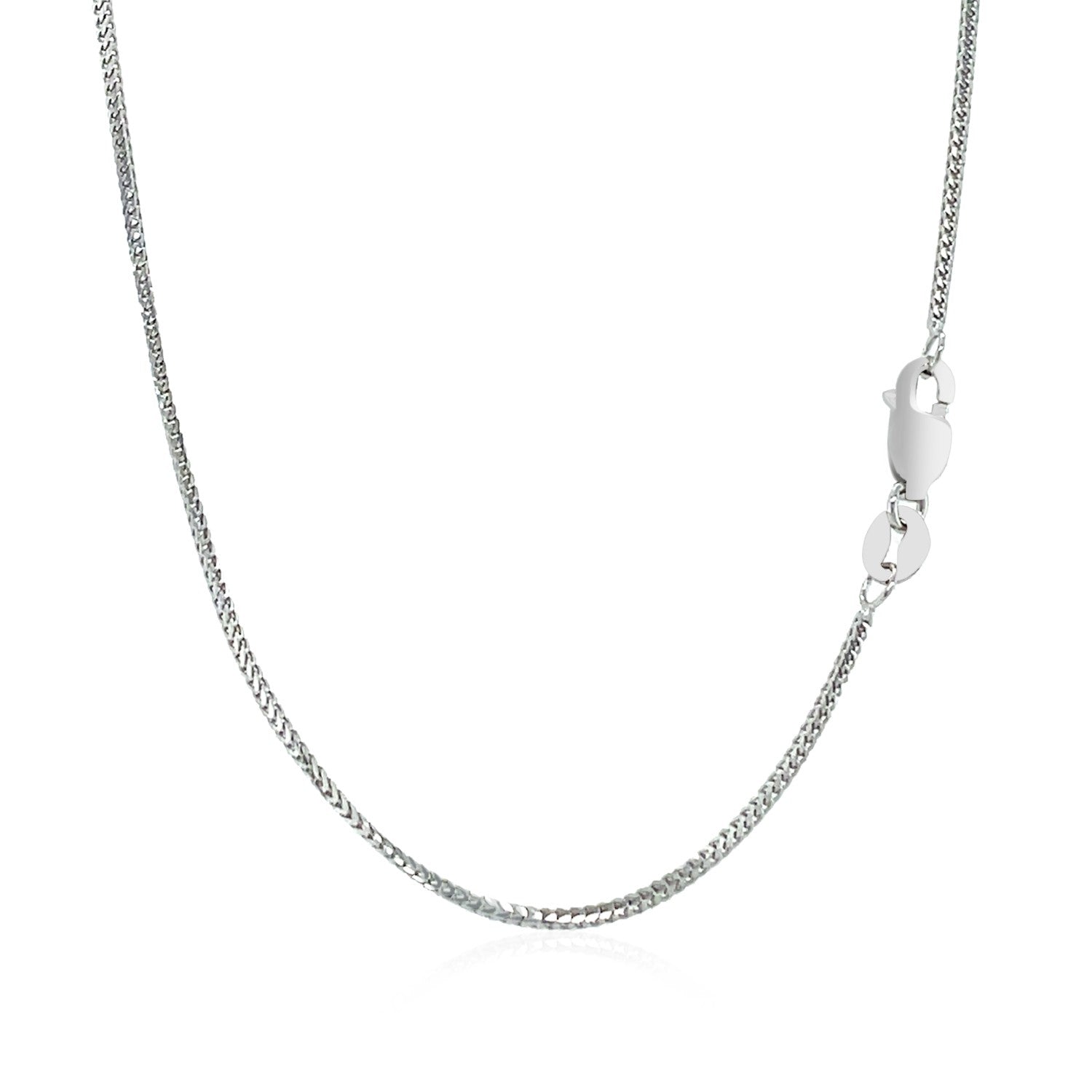 14k White Gold Franco Chain (0.90 mm) - The Best Accessory