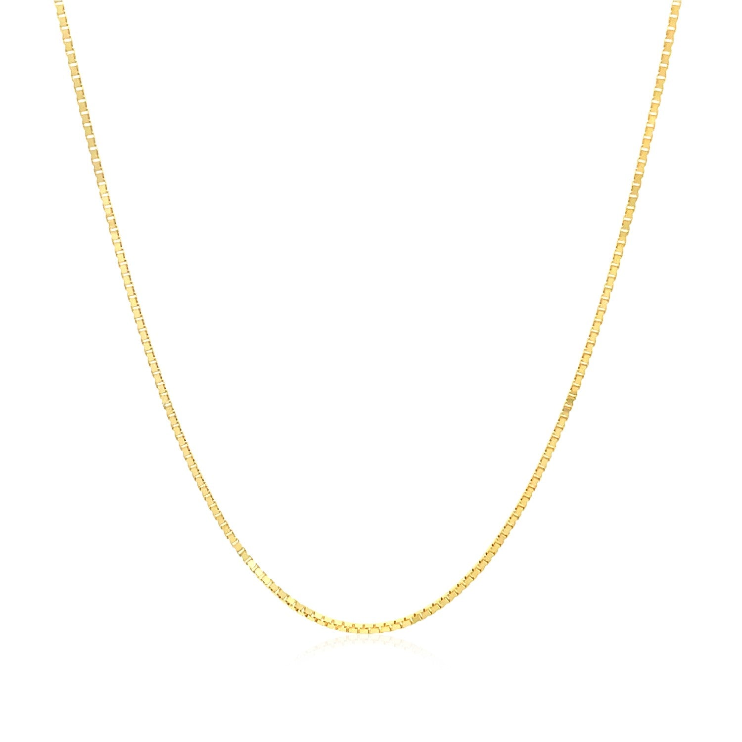 10k Yellow Gold Classic Box Chain (0.78 mm) - The Best Accessory