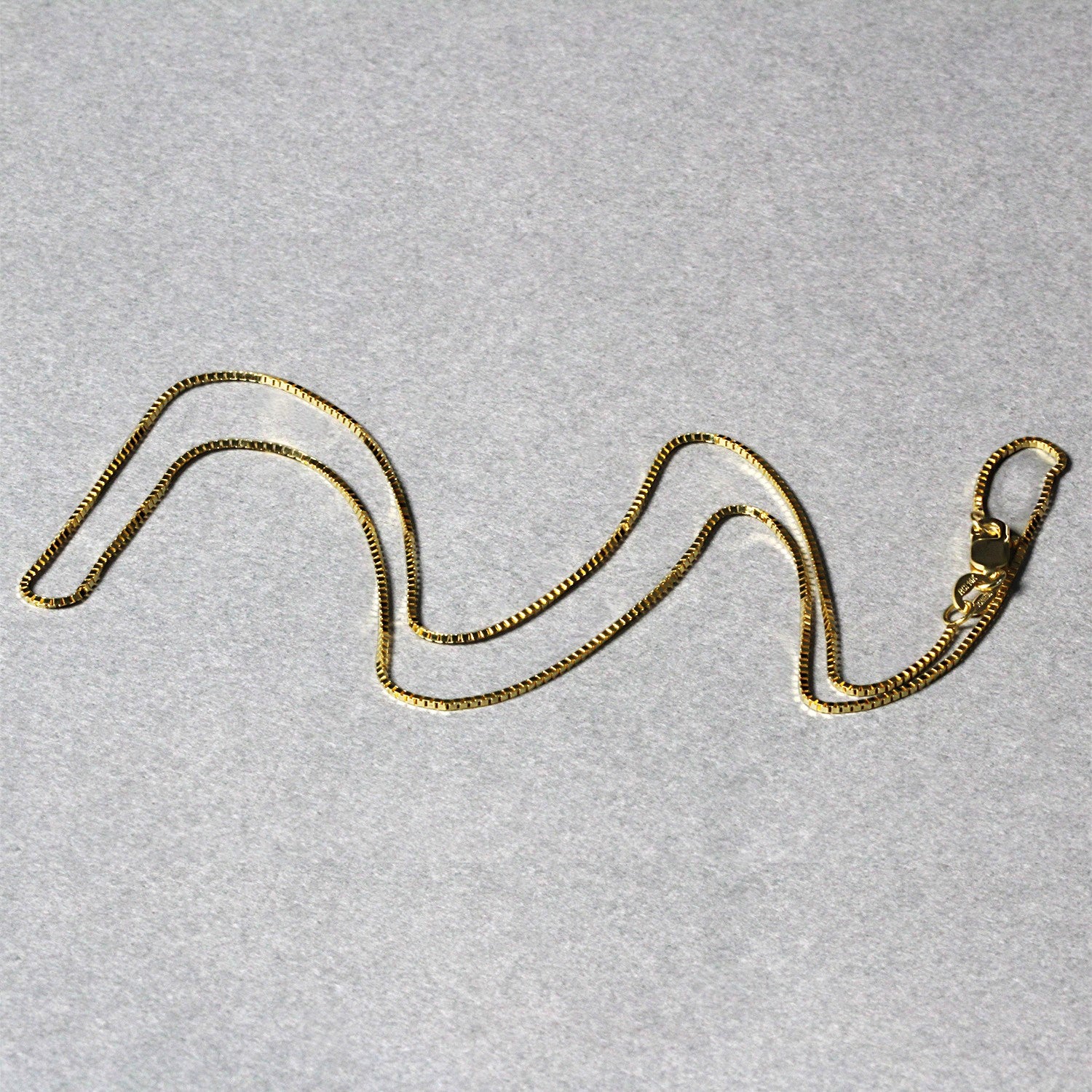 10k Yellow Gold Classic Box Chain (0.78 mm) - The Best Accessory