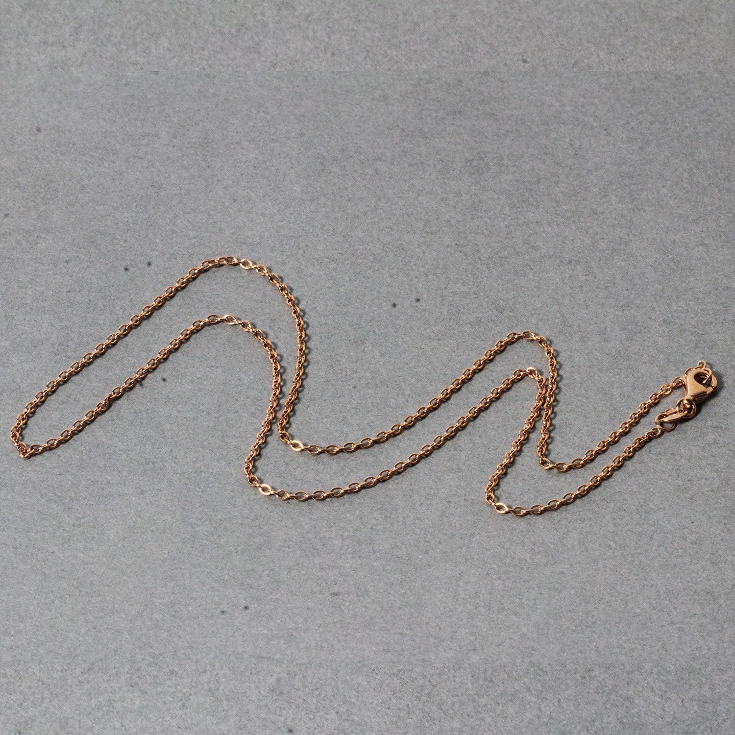 18k Rose Gold Round Oval Link Chain (1.50 mm) - The Best Accessory