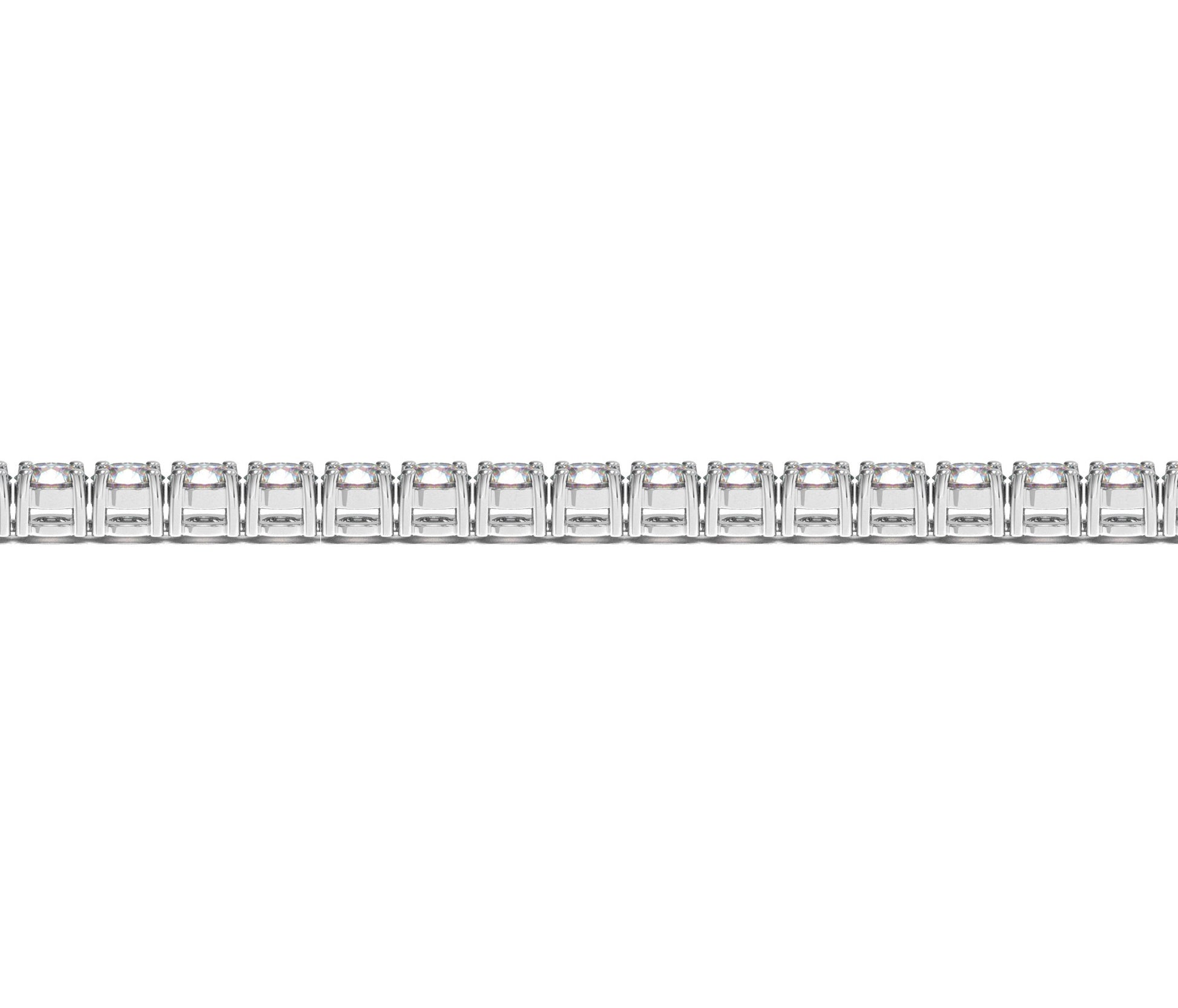 Lab Grown Round Diamond Tennis Bracelet in 14k White Gold (10 cctw F/G  VS2/SI1) - The Best Accessory