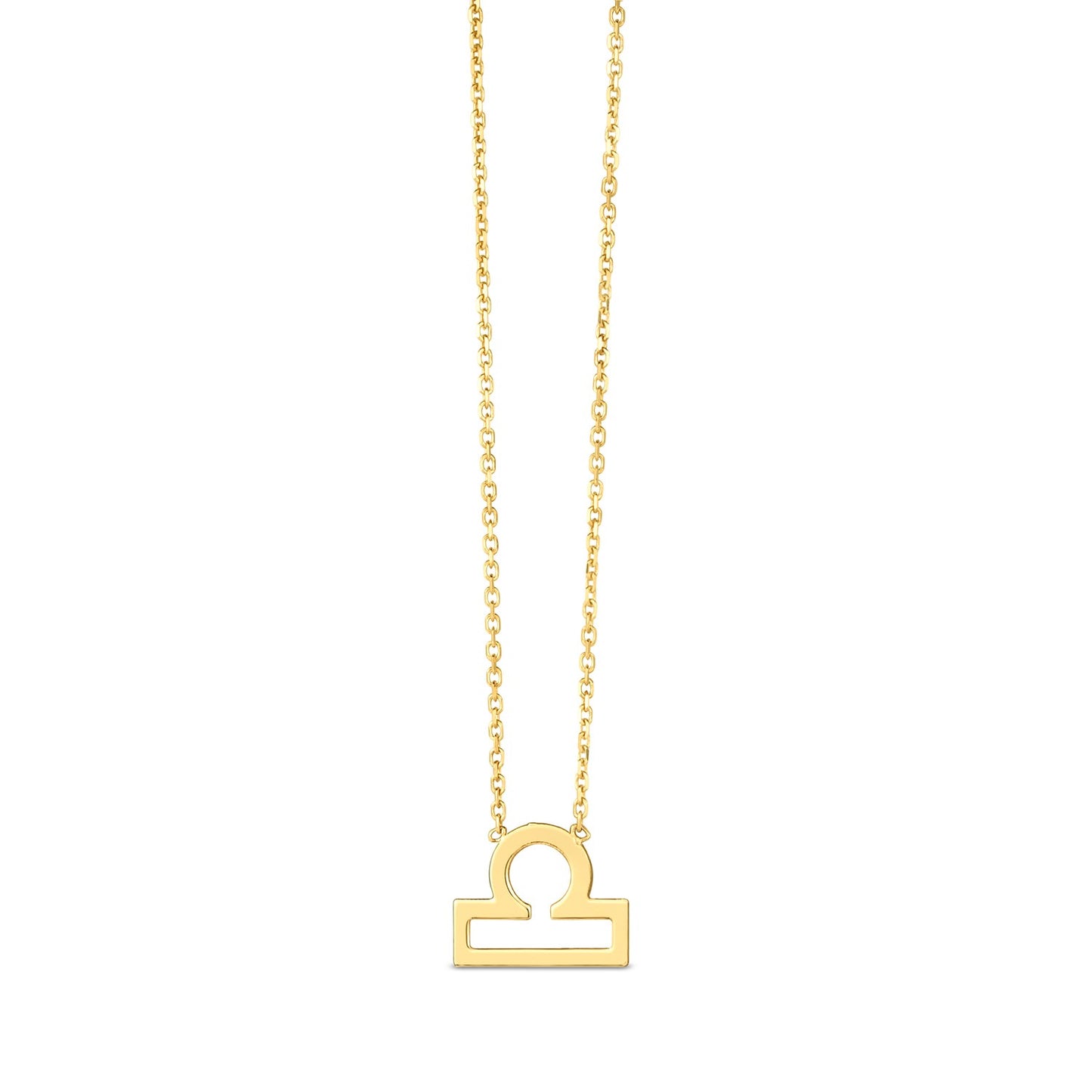 14K Yellow Gold Libra Necklace - The Best Accessory