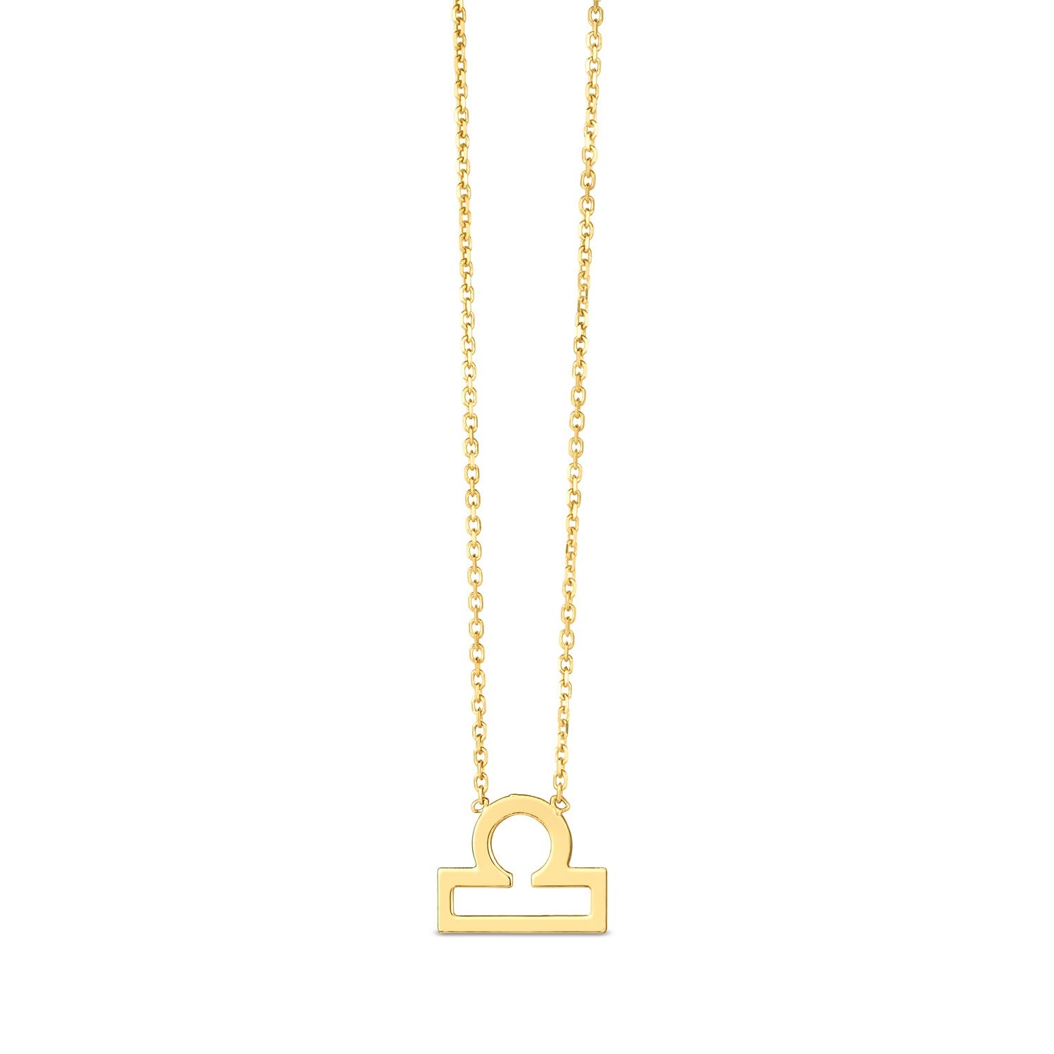 14K Yellow Gold Libra Necklace - The Best Accessory