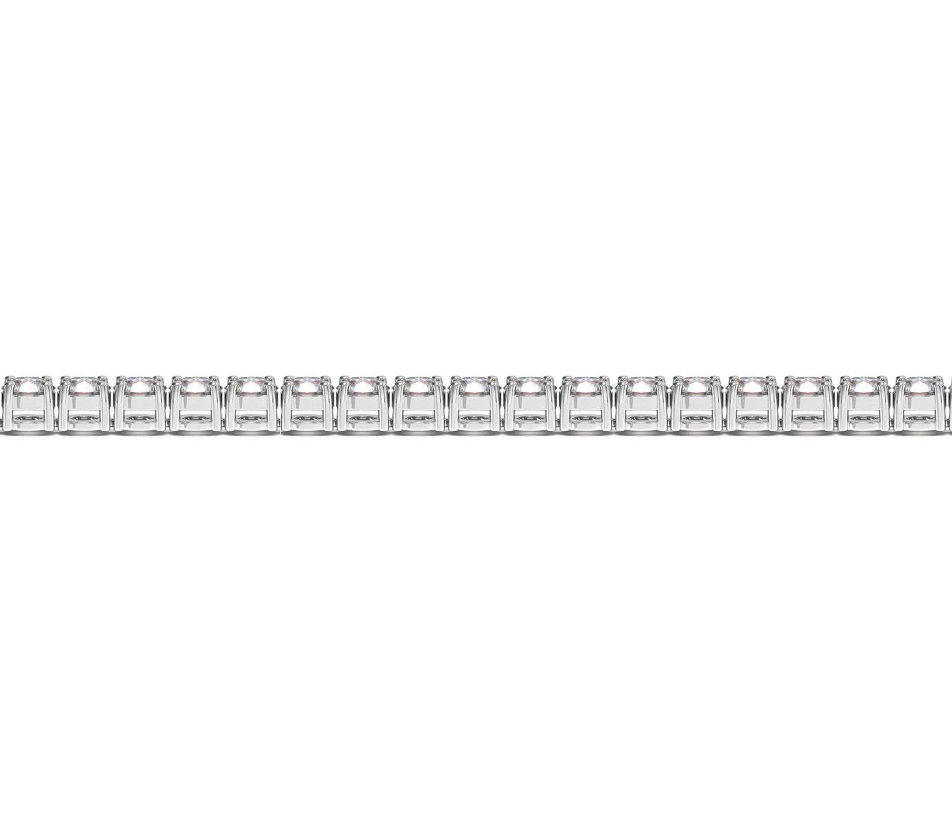 Lab Grown Round Diamond Tennis Bracelet in 14k White Gold (7 cctw F/G  VS2/SI1) - The Best Accessory