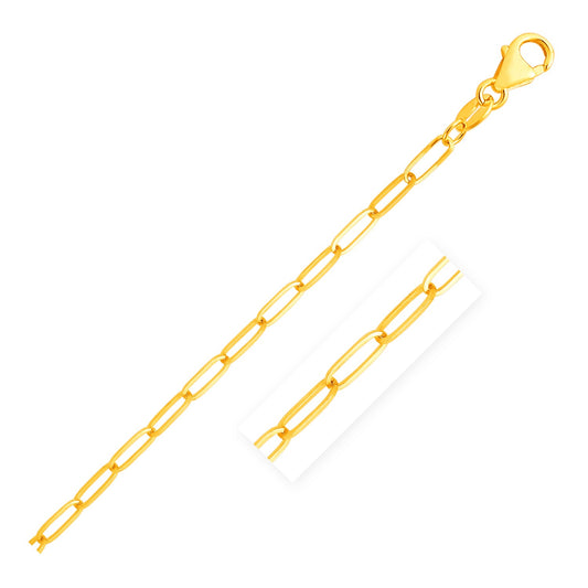 14K Yellow Gold Paperclip Chain (4.0 mm) - The Best Accessory