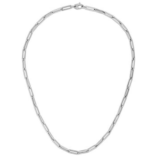 14k White Gold Bold Paperclip Chain (4.2 mm) - The Best Accessory