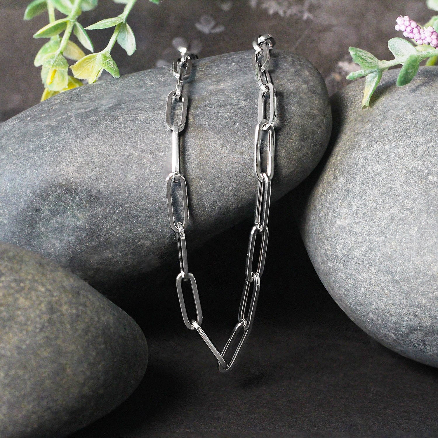 14k White Gold Bold Paperclip Chain (4.2 mm) - The Best Accessory