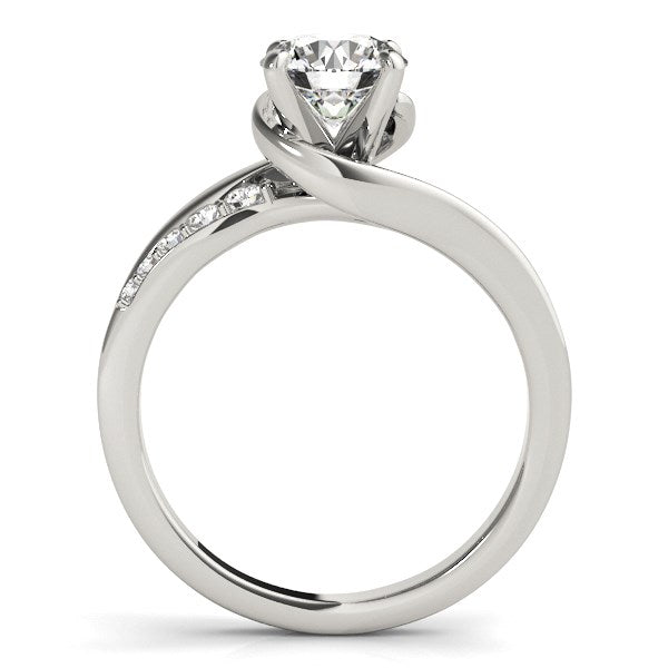 14k White Gold Bypass Style Round Diamond Ring (1 1/4 cttw) - The Best Accessory