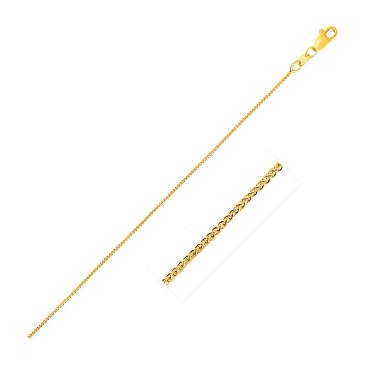 10k Yellow Gold Wheat Chain 0.6mm (0.60 mm) - The Best Accessory