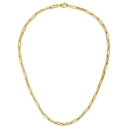 14K Yellow Gold Bold Paperclip Chain (4.20 mm) - The Best Accessory