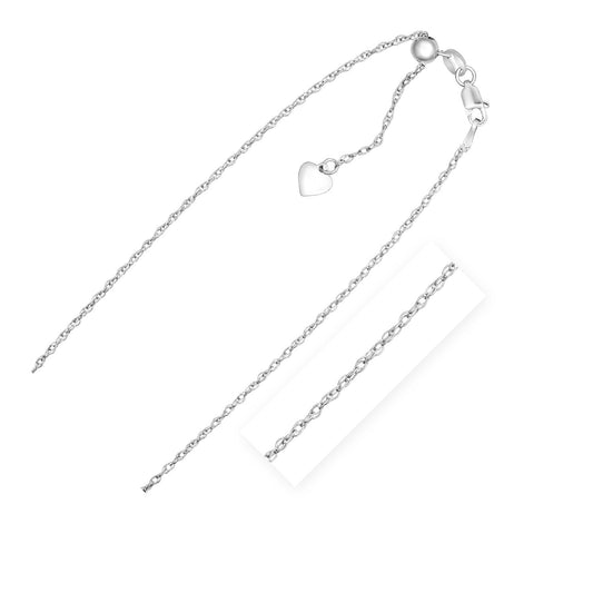 Sterling Silver 1.5mm Adjustable Rope Chain (1.50 mm) - The Best Accessory