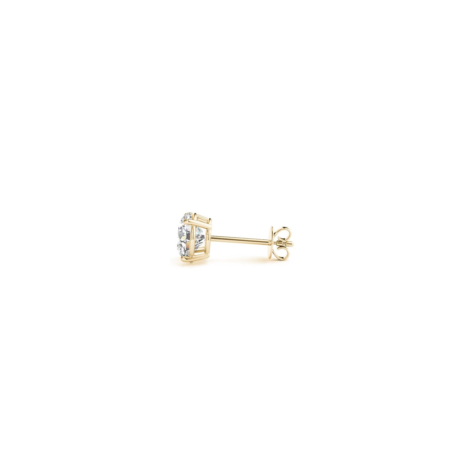 1/2 cttw Lab Grown Round Diamond Stud Earrings 14k Yellow Gold (G/VS2) - The Best Accessory