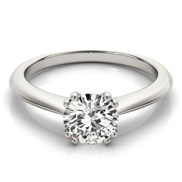 14k White Gold Double Prong Set Solitaire Diamond Engagement Ring (1 cttw) - The Best Accessory