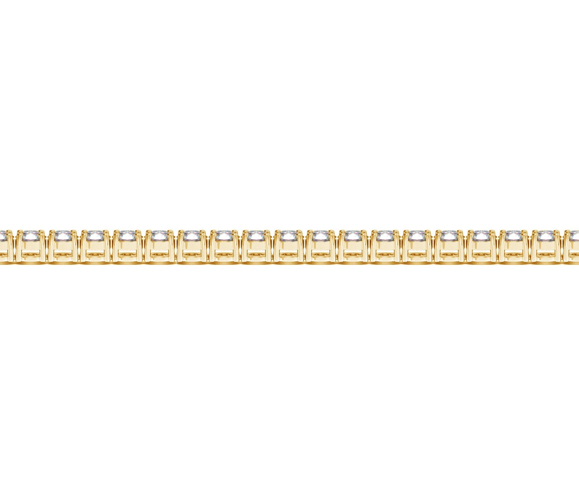 Lab Grown Round Diamond Tennis Bracelet in 14k Yellow Gold (5 cctw  F/G  VS2/SI1) - The Best Accessory