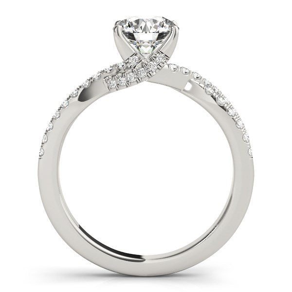 14k White Gold Fancy Prong Split Shank Diamond Engagement Ring (1 1/4 cttw) - The Best Accessory