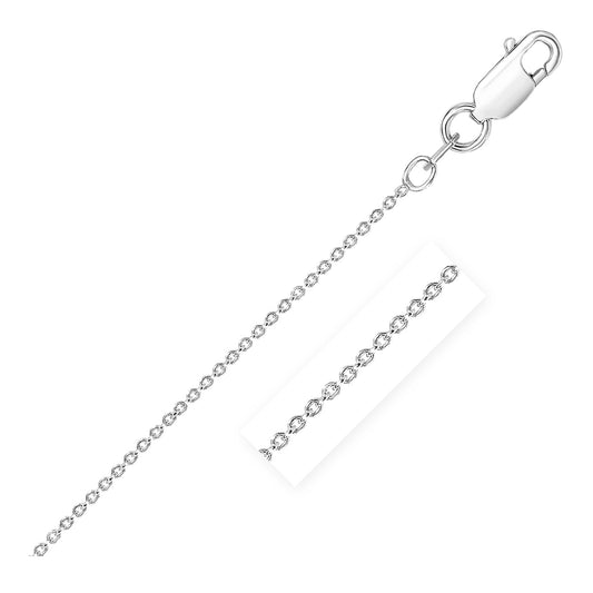 Sterling Silver Rhodium Plated Round Cable Chain (2.60 mm) - The Best Accessory