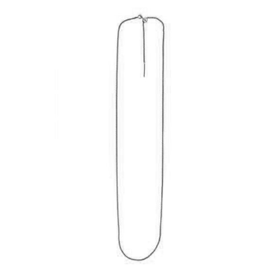 Endless Adjustable Wheat Chain in 14k White Gold (1.10 mm) - The Best Accessory