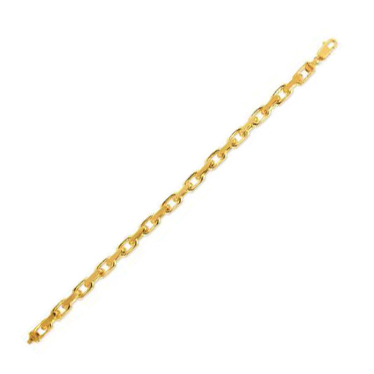 14k Yellow Gold French Cable Link Chain (6.1 mm) - The Best Accessory