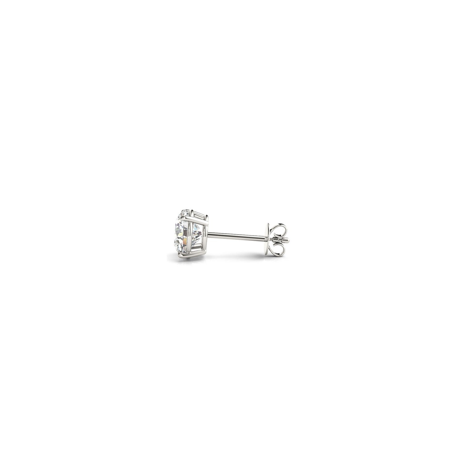 1/2 cttw Lab Grown Round Diamond Stud Earrings 14k White Gold (G/VS2) - The Best Accessory