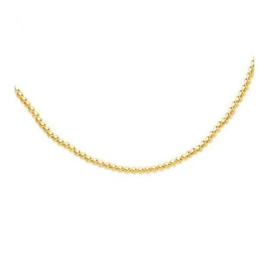 14k Yellow Gold Bead Chain (6mm) - The Best Accessory