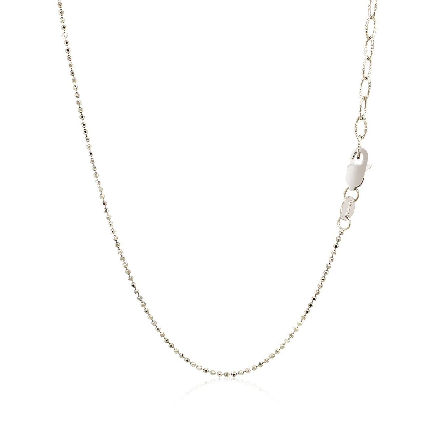 14k White Gold Necklace with Round Diamond Charms - The Best Accessory