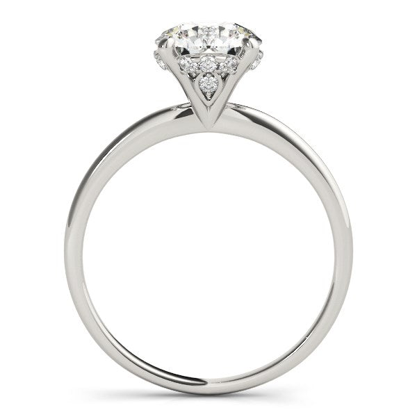 14k White Gold Prong Set Round Diamond Engagement Ring (2 cttw) - The Best Accessory