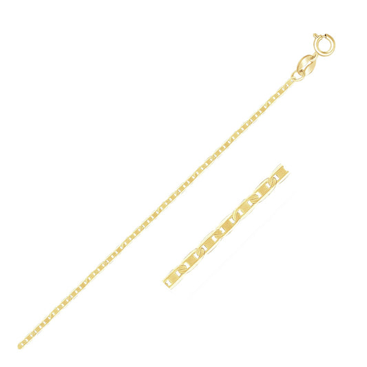 10k Yellow Gold Mariner Link Chain (1.20 mm) - The Best Accessory