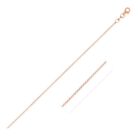 Double Extendable Cable Chain in 14k Rose Gold (1.00 mm) - The Best Accessory