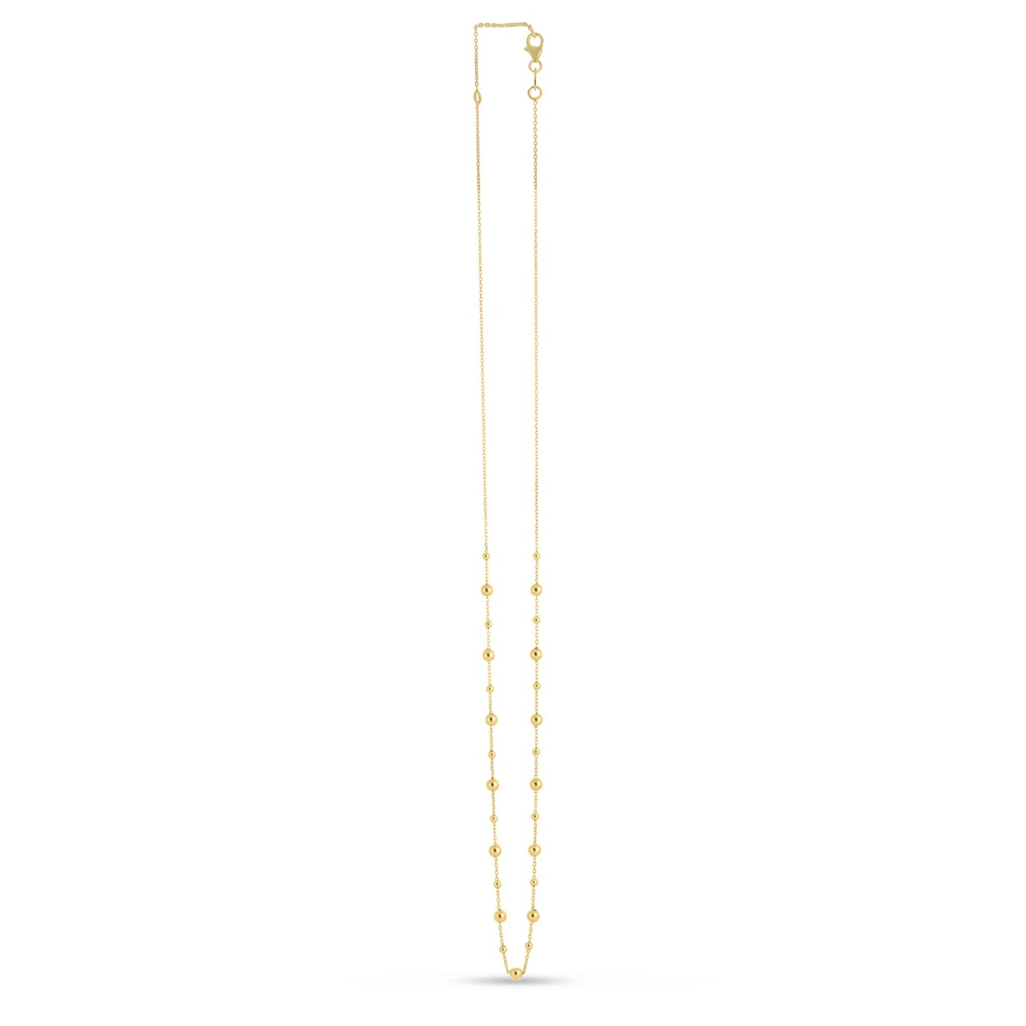 14k Yellow Gold Bead Necklace - The Best Accessory