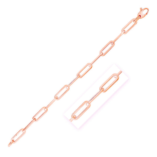 14K Rose Gold Wide Paperclip Chain (6.10 mm) - The Best Accessory