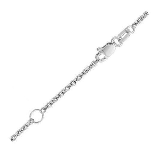 Extendable Cable Chain in 18k White Gold (1.80 mm) - The Best Accessory